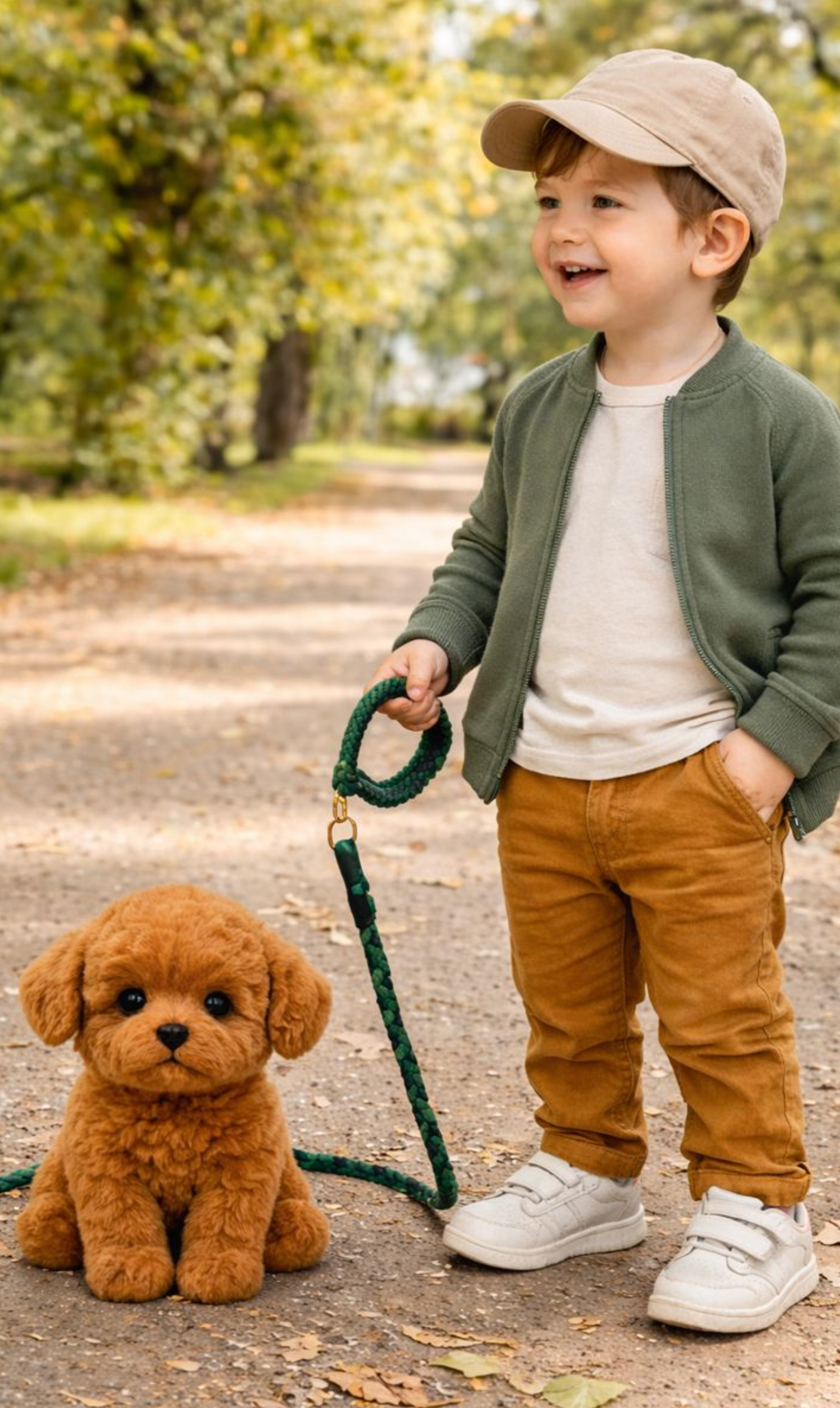 boy playing with Froplay ZoomerPup